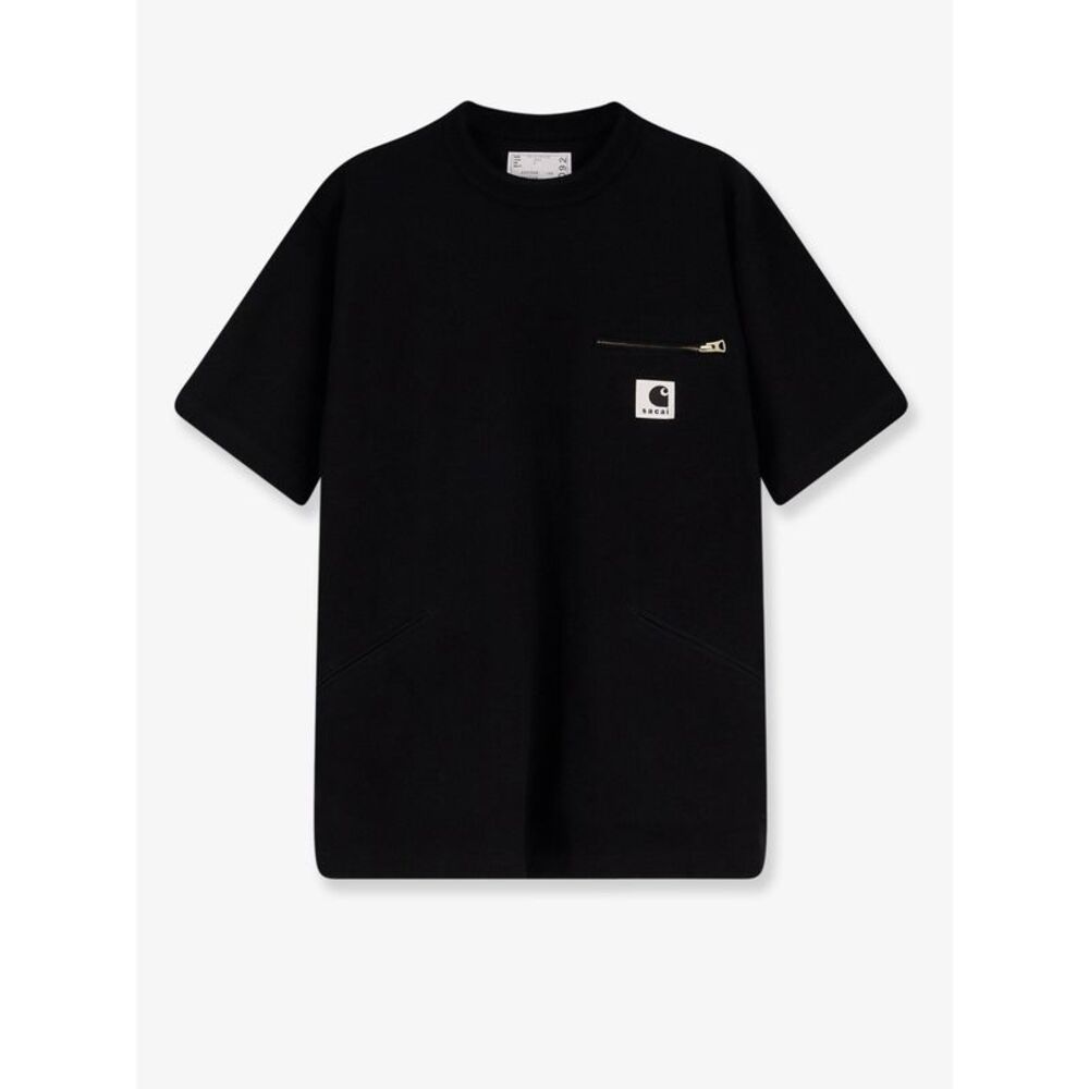 Sacai X Carhartt Wip Men Cotton T-Shirt Witht Logo Patch On The Front